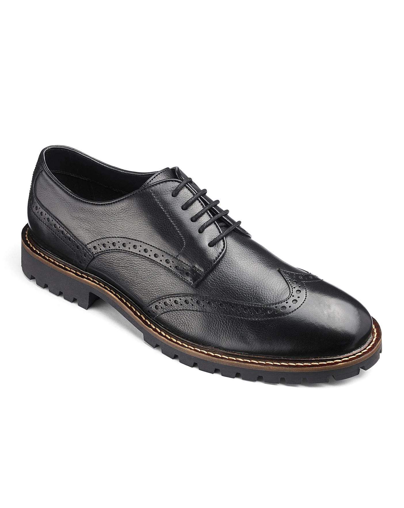 Leather Brogues Extra Wide Fit 3 Leather Brogues Extra Wide Fit - Image 3