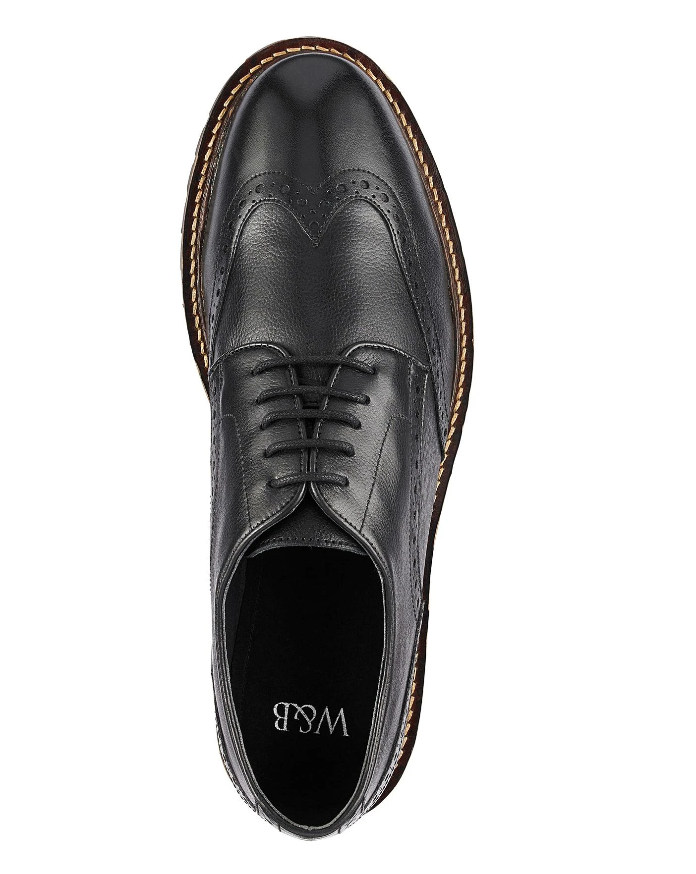 Leather Brogues Standard Fit 3 Leather Brogues Standard Fit - Image 3