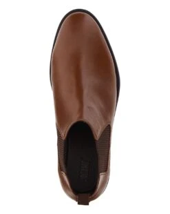 Everett Leather Look Chelsea Wide Fit -Jacamo Shop s01ob004707s