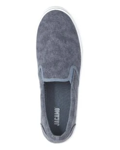 Jack Slip On Canvas Pump Wide Fit -Jacamo Shop s01ob718709s