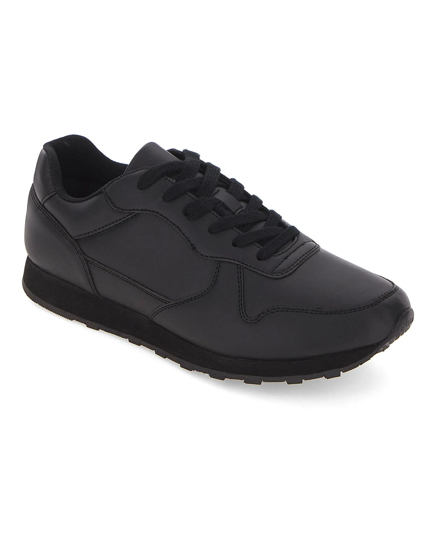 Dean Leather Look Trainer Wide Fit 4 Dean Leather Look Trainer Wide Fit - Image 4