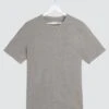 Grey Crew Neck T-shirt Long