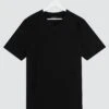Black V-Neck T-shirt Long
