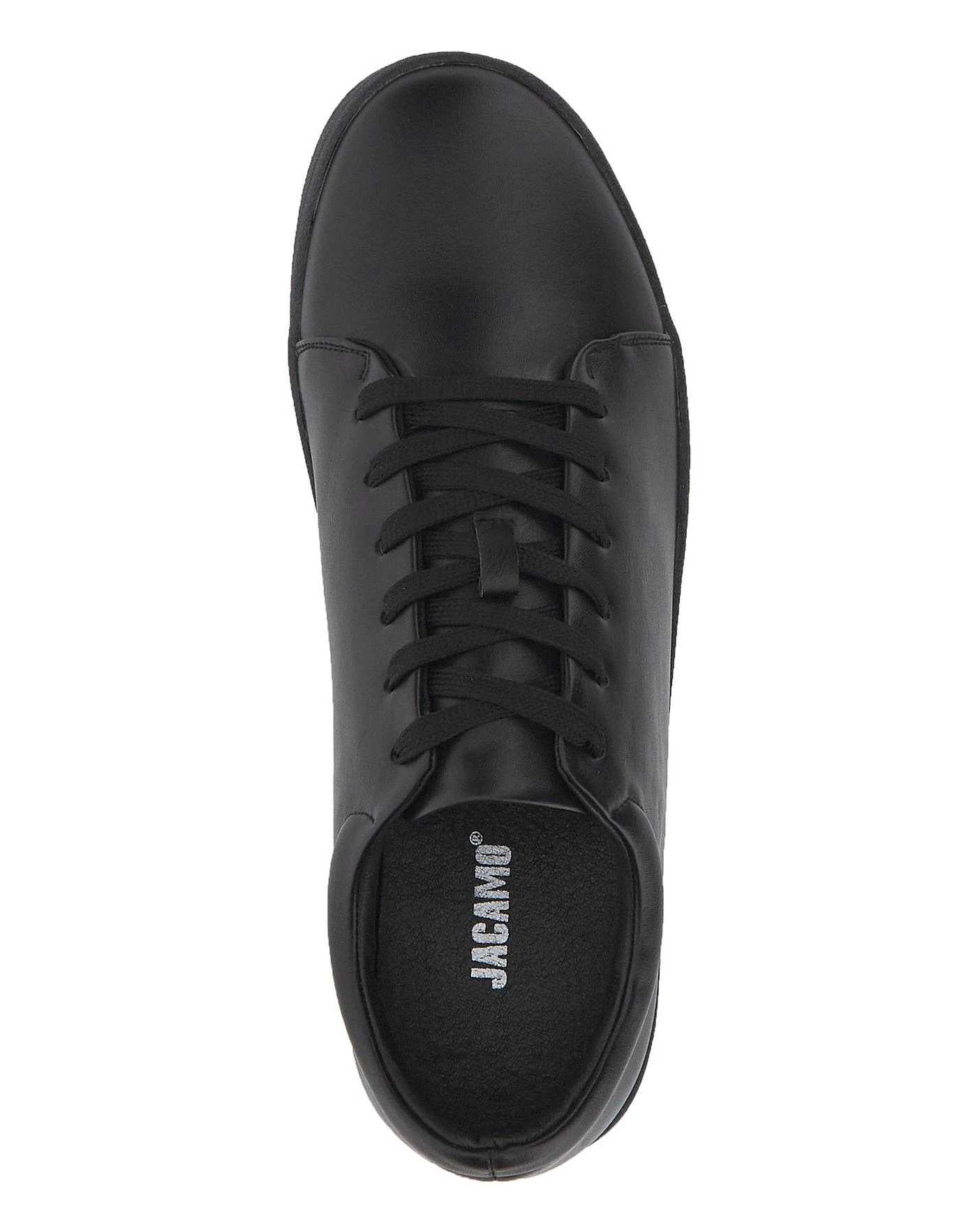 Lever Leather Look Pump Wide Fit 4 Lever Leather Look Pump Wide Fit - Image 4