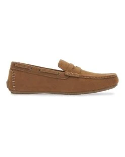 Suede Look Driving Moccasin Wide Fit