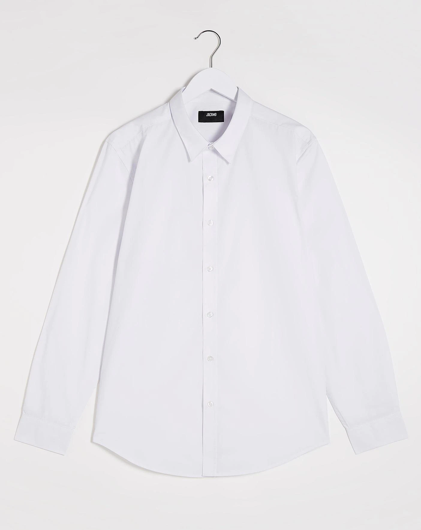 White Long Sleeve Formal Shirt Long 2 White Long Sleeve Formal Shirt Long - Image 2