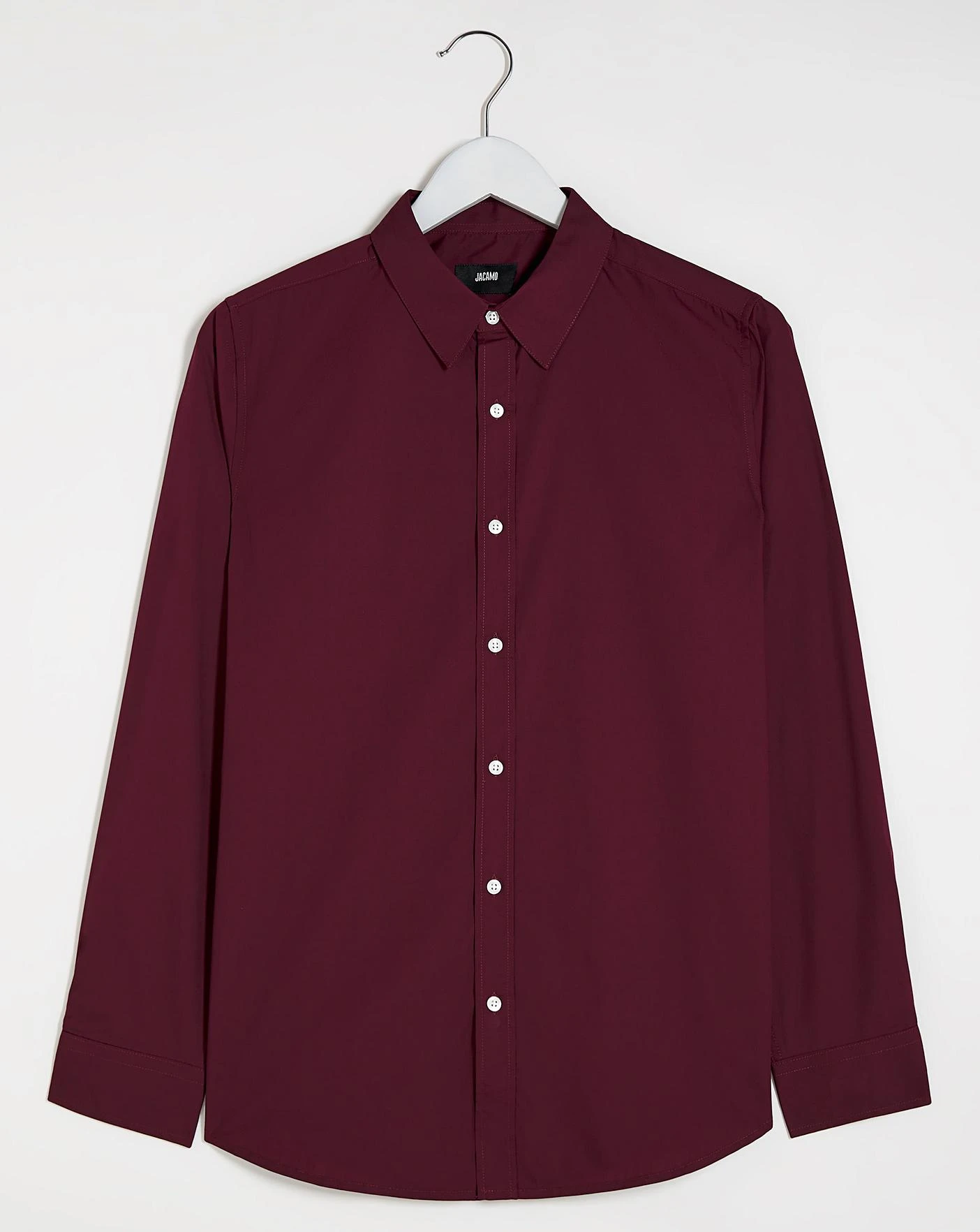 Wine Long Sleeve Formal Shirt Reg 2 Wine Long Sleeve Formal Shirt Reg - Image 2