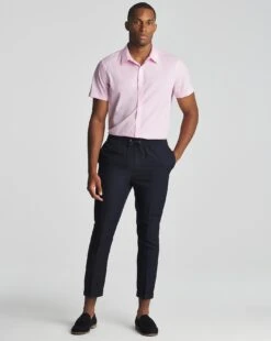 Pink Short Sleeve Formal Shirt Reg -Jacamo Shop u08mw645756w