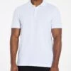 White Pique Polo Reg