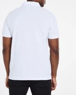 White Pique Polo Long -Jacamo Shop u08ox211503w