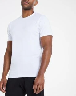 Heavyweight White Crew Neck Tee Long