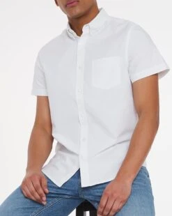 Short Sleeve Oxford Shirt Long
