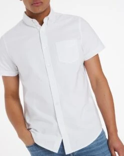 Short Sleeve Oxford Shirt Long -Jacamo Shop u08wv294502w