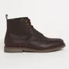 Dark Brown Chukka Leather Boot Wide Fit