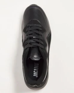 Black/Black PU Trainer Extra Wide Fit -Jacamo Shop v01ci975728s