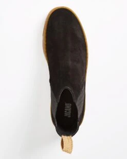 Black Premium Suede Chelsea Boot -Jacamo Shop v01ob883501s