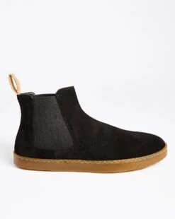 Black Premium Suede Chelsea Boot