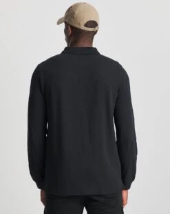 Long Sleeve Pique Polo Long -Jacamo Shop v08cr887759w