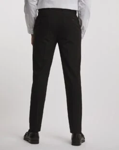Black Regular Fit Stretch Formal Trouser -Jacamo Shop v08mc612737w