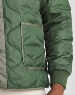 Khaki Quilted Jacket -Jacamo Shop v08om580724w