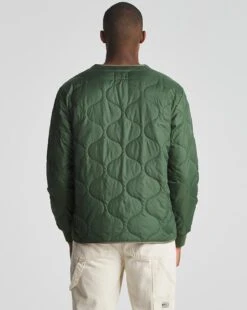 Khaki Quilted Jacket -Jacamo Shop v08om580726w