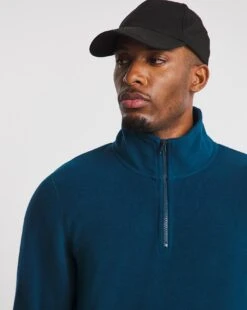 Polar Fleece 1/4 Zip Sweatshirt Long -Jacamo Shop v08ox598769w