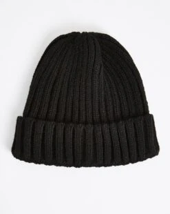 Black Fisherman Beanie