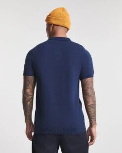 Colour Block Knitted Polo -Jacamo Shop w08am549765w