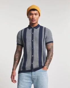 Silk Blend Knitted Button Through