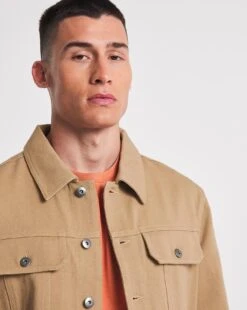 Stone Cotton Twill Trucker Jacket 9 Stone Cotton Twill Trucker Jacket -Jacamo Shop w08bb057709w