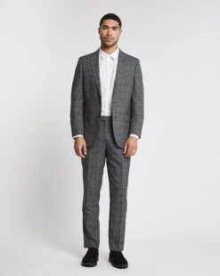 Charcoal Check Regular Fit Suit Jacket 6 Charcoal Check Regular Fit Suit Jacket -Jacamo Shop w08ka090727w