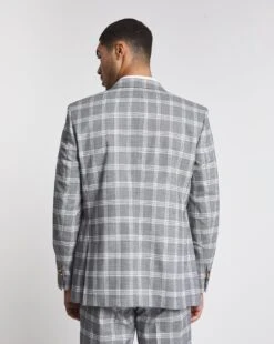 Light Grey Check Reg Fit Suit Jacket 6 Light Grey Check Reg Fit Suit Jacket -Jacamo Shop w08ka120728w