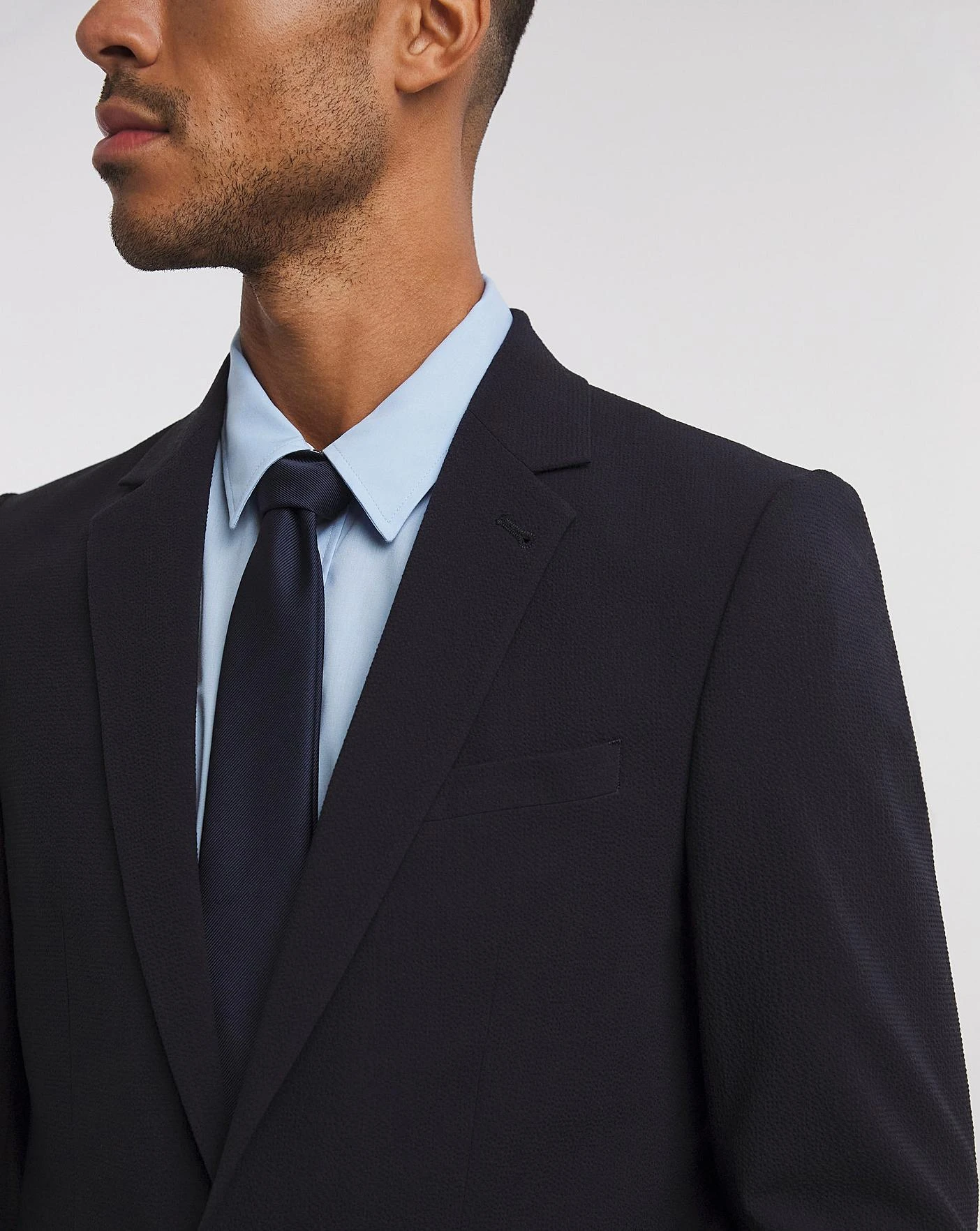 Navy Patch Pocket Reg Fit Suit Jacket 2 Navy Patch Pocket Reg Fit Suit Jacket - Image 2