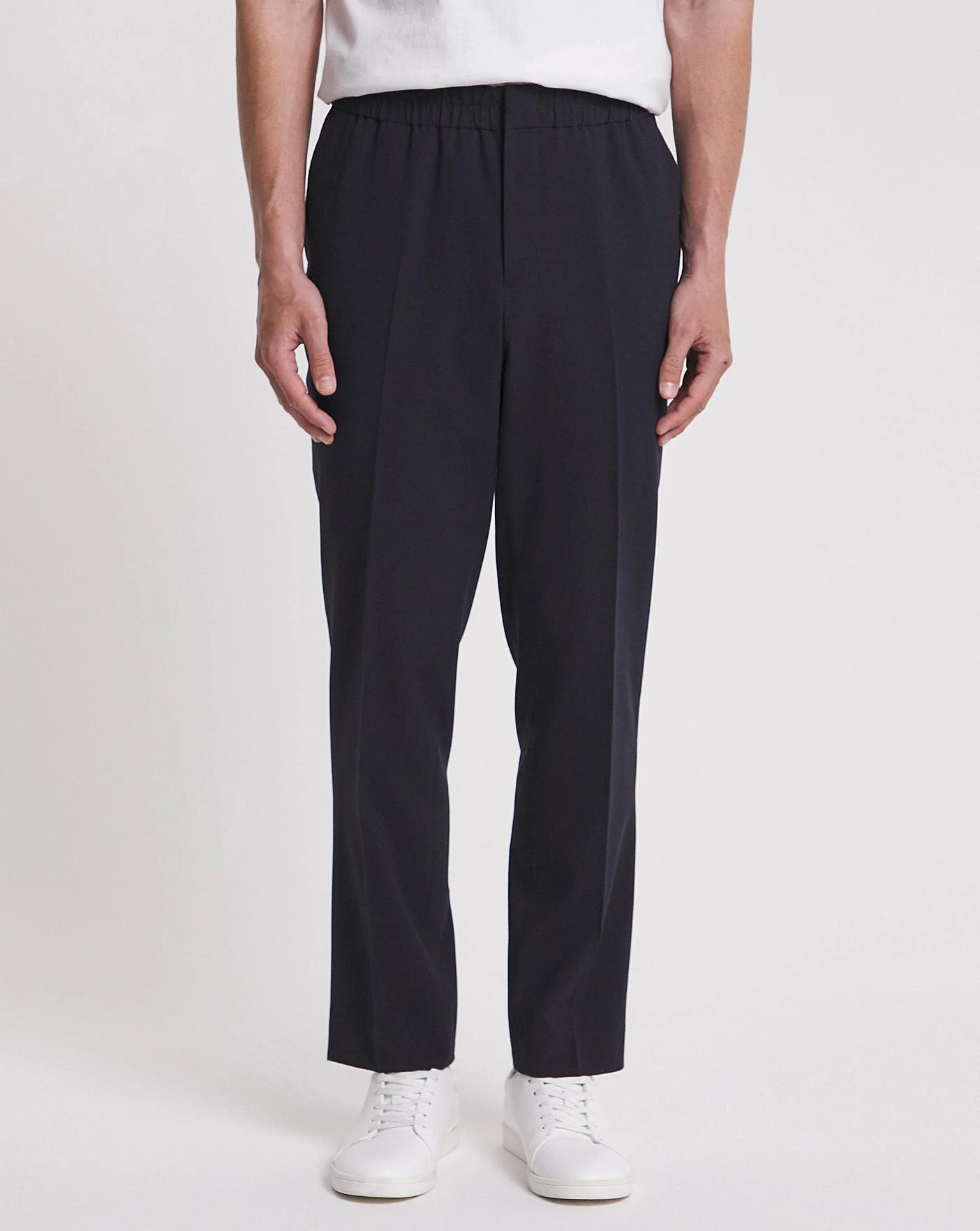 Navy Smart Jogger Waistband Trouser 5 Navy Smart Jogger Waistband Trouser - Image 5