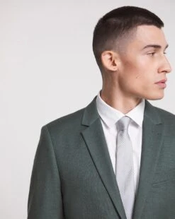 Green Linen Look Regular Fit Suit Jacket 8 Green Linen Look Regular Fit Suit Jacket -Jacamo Shop w08ka150759w