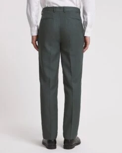 Green Linen Look Reg Fit Suit Trouser -Jacamo Shop w08ka151758w