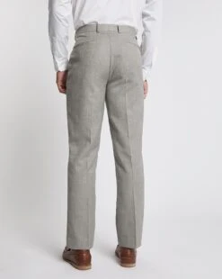 Oatmeal Linen Look Reg Fit Suit Trouser -Jacamo Shop w08ka153728w