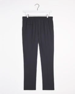 Black Elasticated Jogger Trouser 8 Black Elasticated Jogger Trouser -Jacamo Shop w08mc620730s