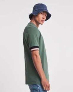 Tipped Pique Smart T-shirt Long -Jacamo Shop w08mo283729w