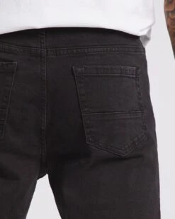 Black Slim Fit Stretch Jeans -Jacamo Shop w08mw432727w