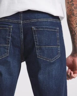 Indigo Wash Loose Fit Jeans -Jacamo Shop w08np010726w