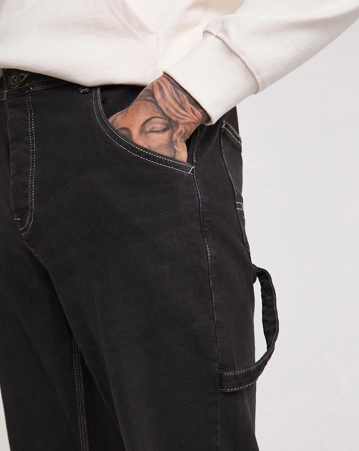 Premium Blackwash Carpenter Jean 3 Premium Blackwash Carpenter Jean - Image 3