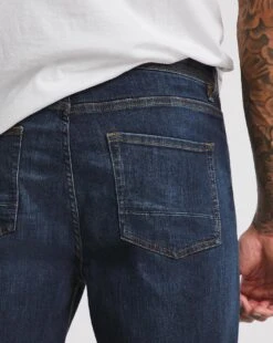 Premium Hemp Darkwash Tapered Fit Jean 11 Premium Hemp Darkwash Tapered Fit Jean -Jacamo Shop w08np501761w