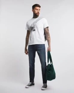 Premium Hemp Darkwash Slim Leg Jean