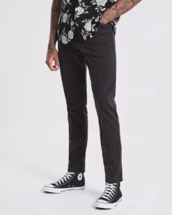 Black Wash Skinny Fit Stretch Jeans