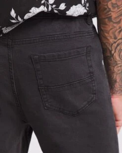 Black Wash Skinny Fit Stretch Jeans -Jacamo Shop w08np748761w