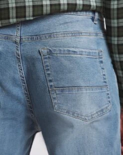 Light Stonewash Bootcut Stretch Jeans -Jacamo Shop w08np752760w