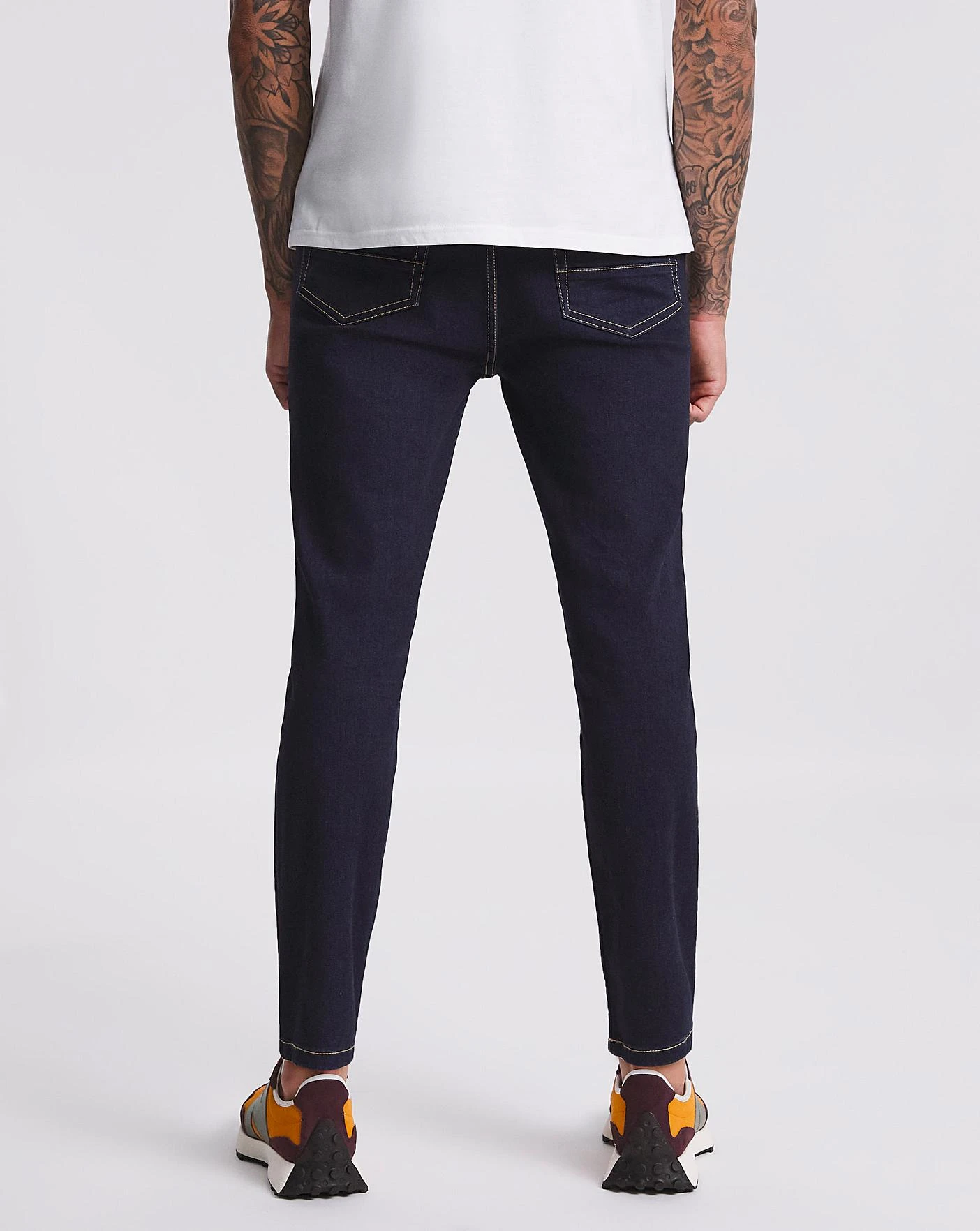 Rinse Wash Skinny Fit Stretch Jeans 6 Rinse Wash Skinny Fit Stretch Jeans - Image 6