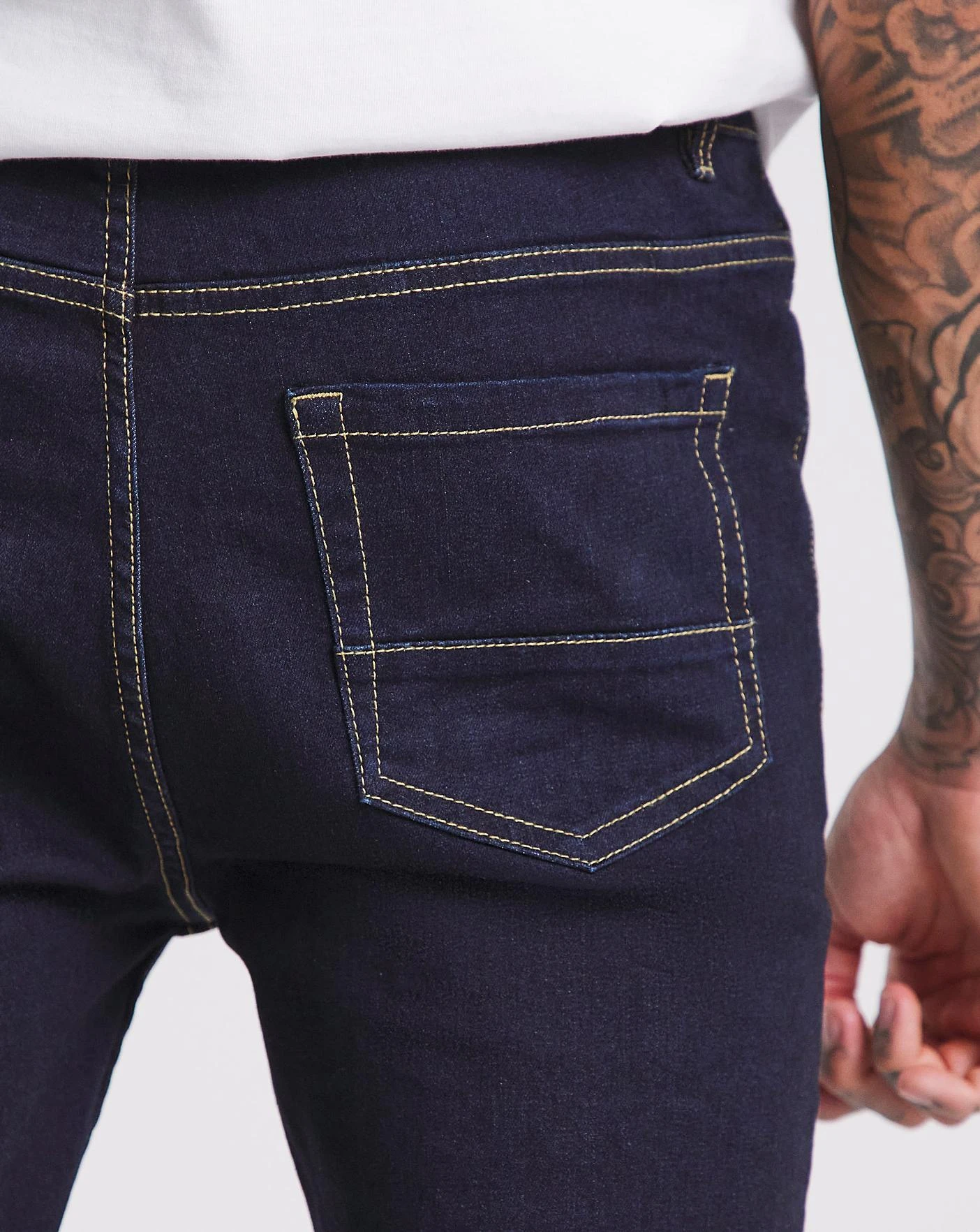 Rinse Wash Skinny Fit Stretch Jeans 2 Rinse Wash Skinny Fit Stretch Jeans - Image 2