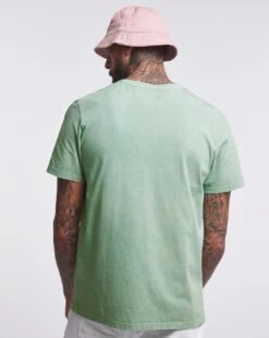 Acid Wash Graphic T-shirt Long -Jacamo Shop w08oc075780w